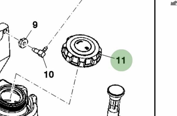 John Deere FILLER CAP AM146278