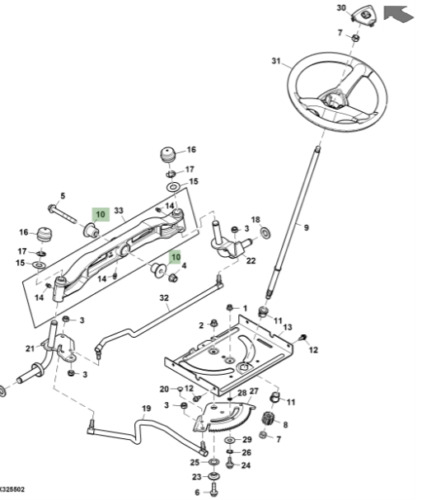 John Deere Spindle Cap M128102 - Image 2