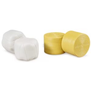 Bruder Mixed Round Bales – White Wrapped & Brown Unwrapped Set 1:16 Scale