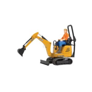 Bruder JCB Micro Digger 8010 CTS with Worker – 1:16 Scale Excavator Set