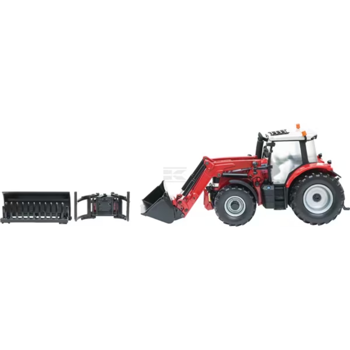 Britains Massey Ferguson 6616 Tractor with Front Loader – 1:32 Scale Model - Image 2