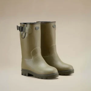 Le Chameau Childrens Petite Vierzonord Neoprene Lined Boot Iconic Green Silhouette square